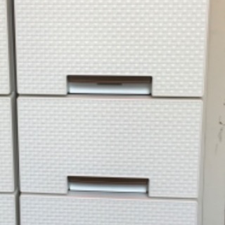 Fits フィッツプラス　メッシュ　ホワイト チェスト 5段　幅35cm