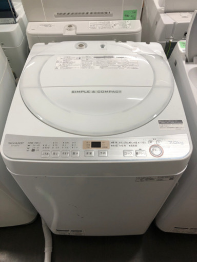 ワイヤレスイヤホン 2019年製　SHARP 洗濯機　地域限定 ES-GE6C-W 洗濯機