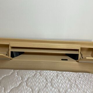 H0921　ダブルベッド　引き出し付き　
