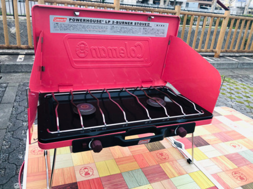 【最終値下げ】コールマン  PowerHouse LP2-BURNER STOVE  II ピンク