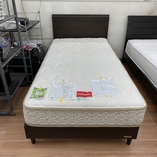 🌟美品🌟シングルベッドセット フランスベッド すのこタイプ 高密度羊毛入り生地マットレス 💳自社配送時🌟代引き可💳※現金、クレジット、スマホ決済対応※