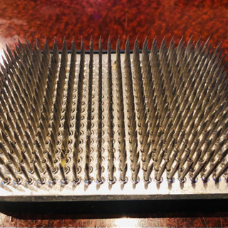 美品 陶器花瓶 剣山(ステン針) 特大角