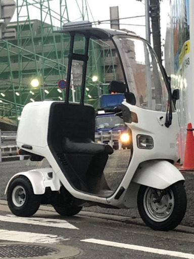 御成約有難う御座いました☆NEWオバフェン!消耗品OK!2ストジャイロキャノピーワゴンミニカー改　新品オ-バ-フェンダ-\u0026鍵付リヤワゴンBOX装備!ノ-ヘルOK!