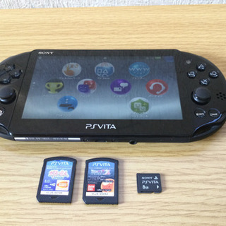 美品 PSVITA PCH-2000 箱付き+メモカ8GB 他 SONY PS VITA PCH-2000 Wi-Fiモデル 本体 すぐ遊べるセット 純正