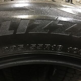 BS BLIZZAK DM-V2 235/55R18 18インチ スタッドレス 4本 2017年製 バリ溝