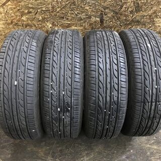 【DUNLOP ENASAVE EC202 185/65R14】夏タイヤ【DUFACT 社外 14インチ 5.5J4HPCD100+42】バリ溝 モビリオ等　(VTD379) クレジットカード QR決済可能