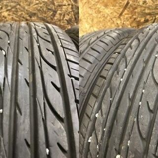 【DUNLOP ENASAVE EC202 185/65R14】夏タイヤ【DUFACT 社外 14インチ 5.5J4HPCD100+42】バリ溝 モビリオ等　(VTD379) クレジットカード QR決済可能