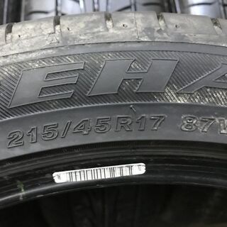 Firestone FIREHAWK WIDE OVAL 215/45R17 17インチ 夏タイヤ 4本 バリ溝 プリウス VWポロ audi A1 カローラ等　(VTK309) クレジットカード QR決済可能