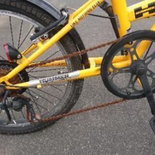 格安】ハマー HUMMER 大人用折りたたみ自転車 修理前提