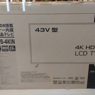 新品】TEES 43インチ 4Kチューナー内蔵 4K液晶テレビ LE-4350TS-KIN 