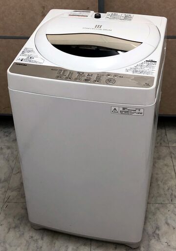 ⑪【6ヶ月保証付】東芝 5kg 全自動洗濯機 AW-5G3 簡易乾燥付き【PayPay使えます】