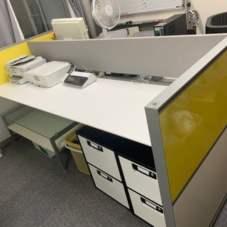 ⭐︎美品⭐︎ フリーアドレス 中古 オカムラ 【両面2連4枚セット】 W2400×D1400×H720