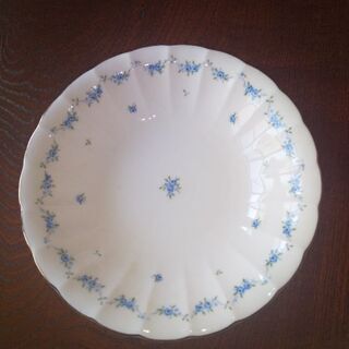青い花のカレー皿5枚