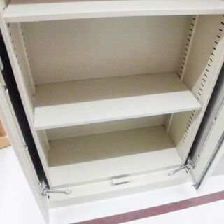 PLUS 両開き書庫 マジック扉書庫 SG-206M 幅88×奥38×高180cm ガラス戸 5段 鍵付き スチール製 収納家具 オフィス用品 事務用品 苫小牧西店 PLUS 両開き書庫 マジック扉書庫 SG-206M 幅88×奥38×高180cm