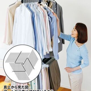収納家具 取引中・値下げ！通販生活◇回転ハンガー「森の服」◇状態良好・