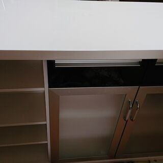 【ネット決済】カウンターテーブル・白椅子・ホットサンドメーカー・...