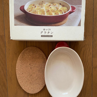 陶器皿(オーブン用)コルクマット付