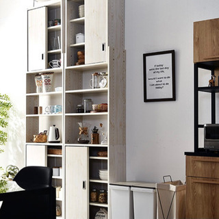 Seattle シアトル つっぱり スライド扉 書棚 幅60cm 奥行26cm