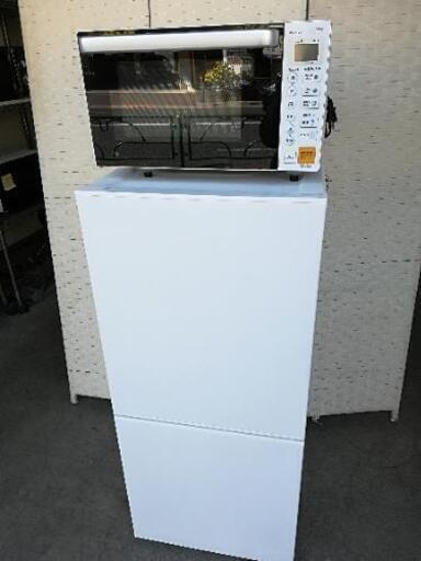 【配送無料】⭐2019年製セット⭐ツインバード冷蔵庫110L＋ヤマダオリジナル フラット電子レンジ