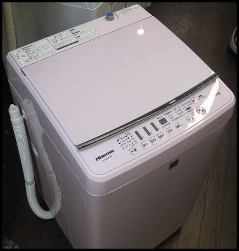 新生活！18700円 ハイセンス 全自動 洗濯機 5.5kg ピンク 2018年製 ...