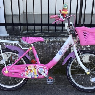 ＜美品＞可愛い💕ディズニープリンセス・18インチ自転車　女の子用自転車
