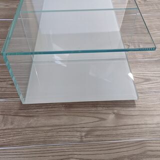 ガラス棚 ディスプレイボード 展示台 クリア 透明 テレビ台 - 収納家具