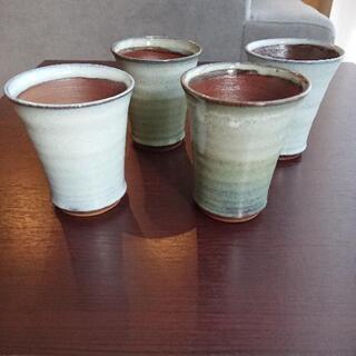 【未使用品】熊本県 小代焼 コップ4個セット
