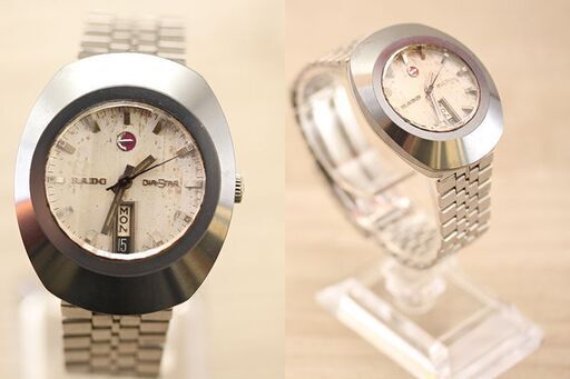 腕時計 RADO ラドー DIA STAR ダイヤ スター カットガラス風防 自動巻 デイデイト メンズ ジャンク(R1903wY)