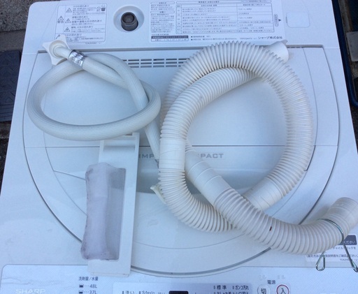 RKGSE-475】特価！シャープ/SHARP/5.5kg/全自動洗濯機/ES-G5E5-KW/中古  