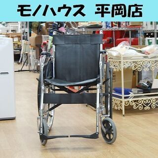 Care-TecJapan 車椅子 車イス 座面革調 色黒 自走式 折り畳み 車いす