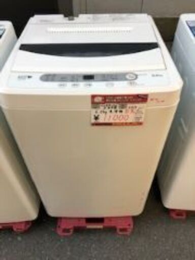☆中古 激安！！ ヤマダ電機　HerbRelax　全自動洗濯機　６.0ｋｇ YWM-T60A1　2017年製　￥11,000！！