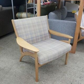 カンディハウス 1人掛けソファ フローレンス 布 木製 ナチュラル