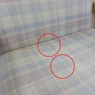 カンディハウス 1人掛けソファ フローレンス 布 木製 ナチュラル ラウンジチェア アームチェア 旭川家具 インテリアセンター 木枠 チェック柄 椅子 1P 1人 一人 1シーター 札幌市西区