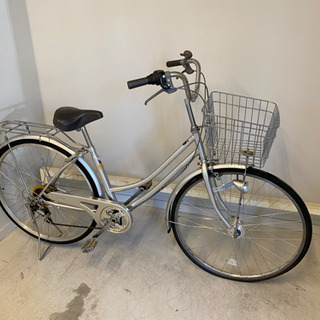 自転車　空気入れ付き（エアーポンプ）