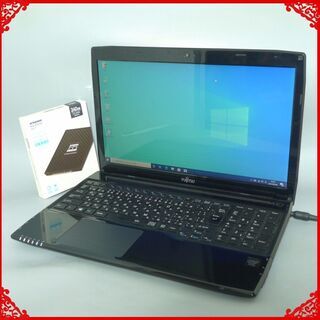 送料無料 新品SSD240GB 1台限定 ノートパソコン 中古良品 15.6型 FMV 