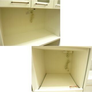 収納家具 ニトリ キッチンボード 食器収納 NBANDA 90KB 食器棚 レンジ 