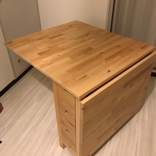 IKEA イケア　折り畳みテーブル2-4人用　NORDEN ゲー...