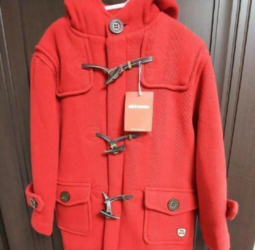 【新品】ミキハウス ダッフルコート 110 アウター コート 赤 女の子