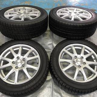 スタッドレスタイヤ　ＥＵＲＯＢＡＨＮ16インチ　ＰＣＤ114.3　５Ｈ　2013年製タイヤ　溝６分弱