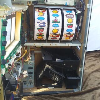 ★引き取り限定★配達可能★４号機大花火★レトロ★通電確認のみ★設定キー有　メダル付き　現状渡し