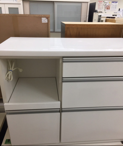 松田家具のキッチンカウンター（ホワイト）です。【トレファク東大阪店】