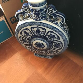 旧家所蔵品 中国 花瓶 竜泉窯 天竜寺青磁瓢箪型 古美術品 中国古陶磁 古玩 