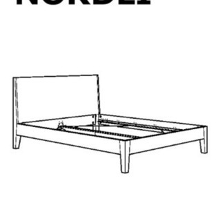 【ネット決済】調整中 IKEA NORDIL イケア ダブルベッ...