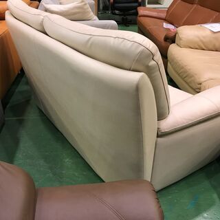 【愛品館八千代店】マルニ木工　2人掛　総本革ソファ【愛八SF】