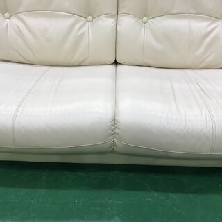 【愛品館八千代店】マルニ木工　2人掛　総本革ソファ【愛八SF】