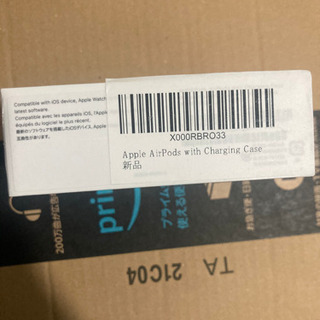 新品未使用Apple AirPods with Charging Case エアーポッズ