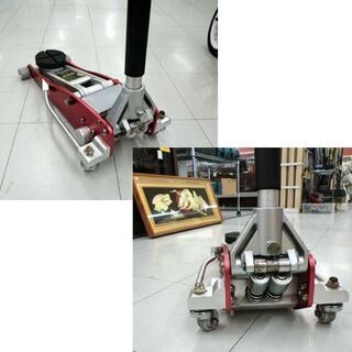 2トンジャッキ アルミ製 ガレージジャッキ 油圧式 車用品 デュアル