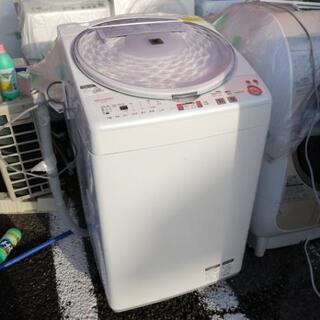 シャープ 7kg 洗濯機 人気の穴なし槽 - 家電