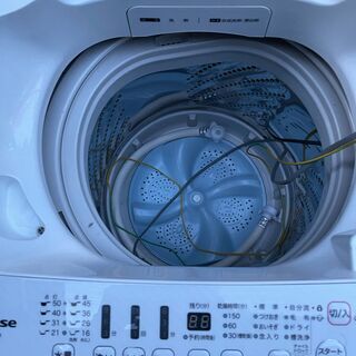 ■都内近郊無料で配送、設置いたします■2018年製　風乾燥付き洗濯機　ハイセンス　HW-G55A-W　5.5キロ■HI04 □都内近郊無料で配送、設置いたします□2018年製 風乾燥付き