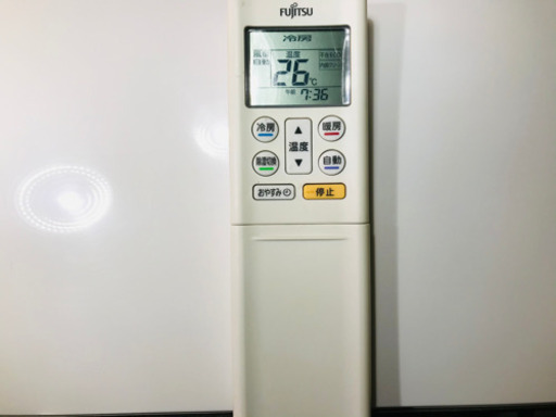 FUJITSU冷暖房エアコン✨主に6畳用✨人感センサー搭載清掃済